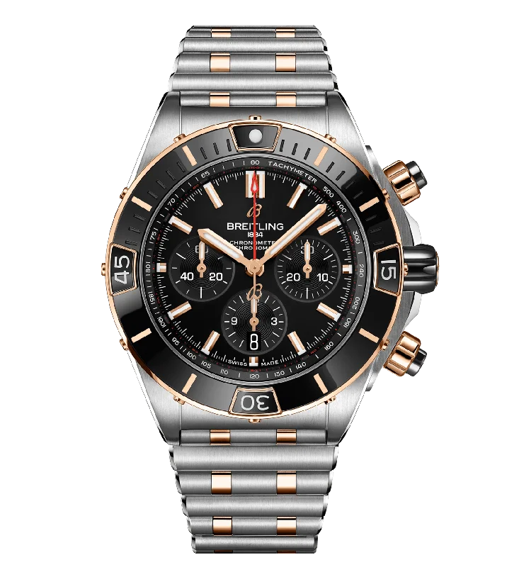 Breitling Super Chronomat B01 44 Watch with Black Dial