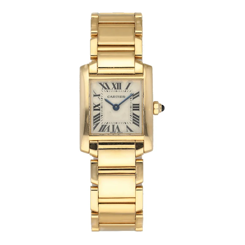 Cartier Tank Francaise 1820 Yellow Gold Ladies Watch