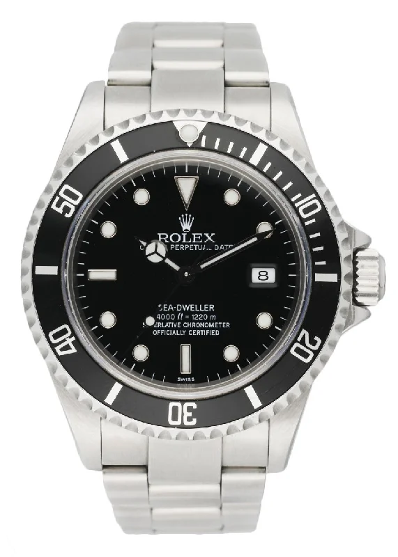 Rolex Oyster Perpetual Sea-Dweller 16600 Men's Watch Box & Papers