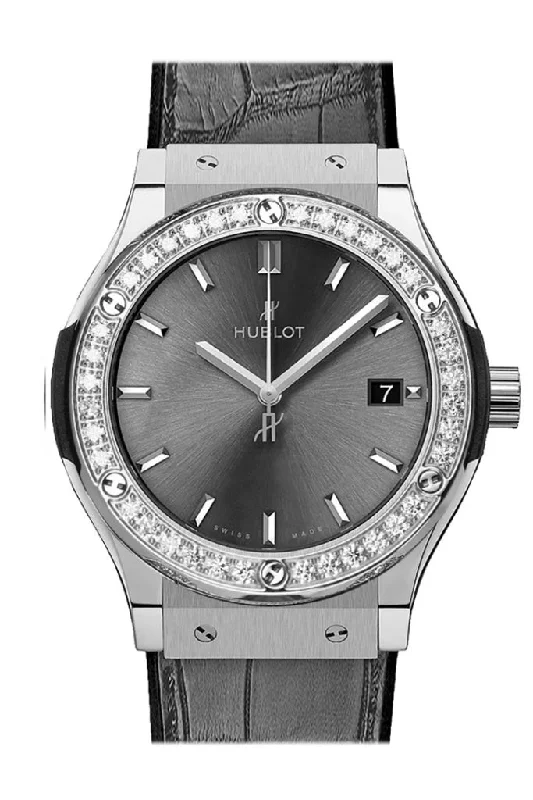 Hublot Classic Fusion Racing Grey Titanium Diamonds 542.NX.7071.LR.1104