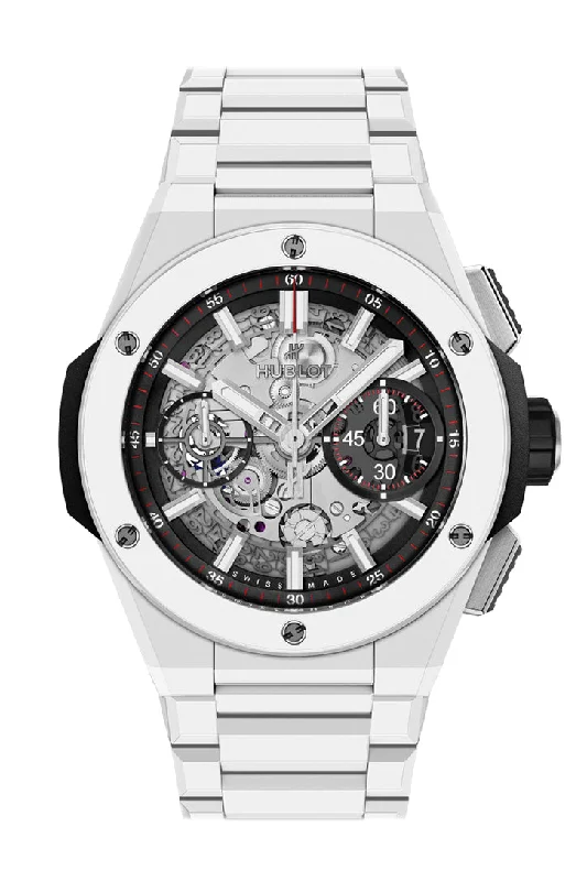 Hublot Big Bang 42 Skeleton Dial White Ceramic Watch 451.HX.1123.HX