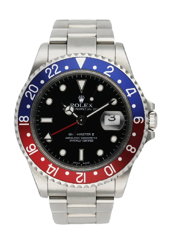 Rolex GMT Master II 16710 Pepsi Bezel Men's Watch