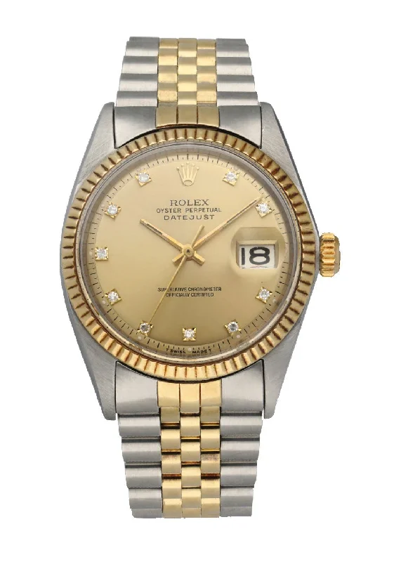 Rolex Datejust 1601 Diamond dial Mens Watch