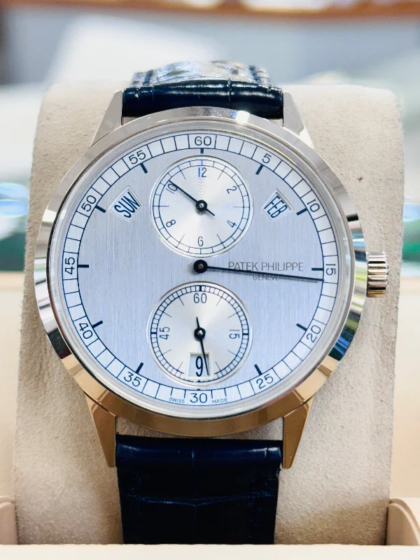 Patek Philippe Annual Calendar Complications Regulator 18K White Gold 5235G-001 MINT watch and Box Booklets