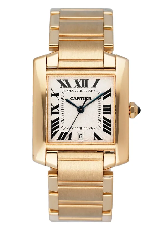 Cartier Tank Francaise 1840 18K Yellow Gold Mens Watch