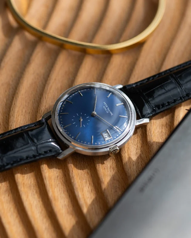 Patek Philippe Calatrava 3445 WG Blue Sigma Dial with Extract