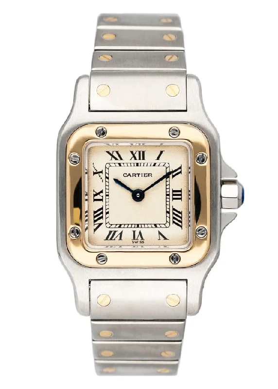 Cartier Santos Galbee 166930 Two Tone Ladies Watch