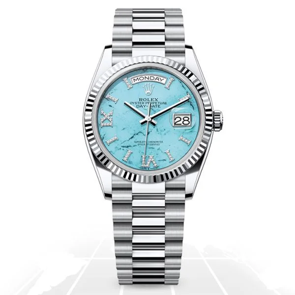 Rolex	Day-Date 36 "Turquoise" 128236