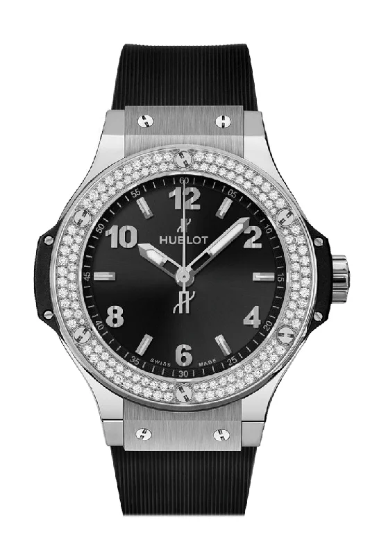 Hublot Big Bang 38 Black Stainless steel Black Strap 361.SX.1270.RX.1104