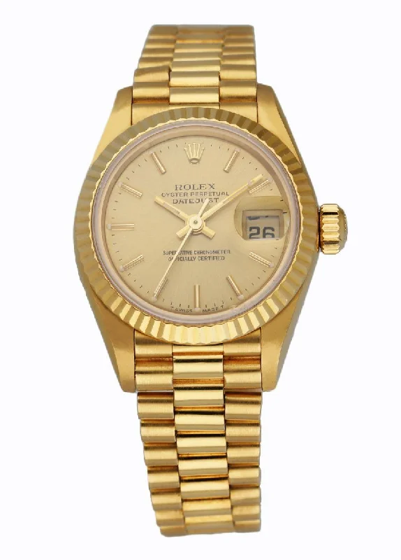 Rolex Datejust 69178 18K Yellow Gold Ladies Watch