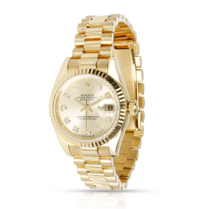 Rolex Datejust 179178 Womens Watch in 18kt Yellow Gold