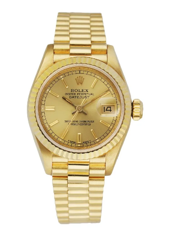 Rolex Datejust 69178 18K Yellow Gold Ladies Watch