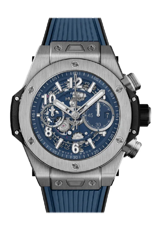 Hublot Big Bang Unico Titanium Blue 42mm Watch 421.NX.5170.RX